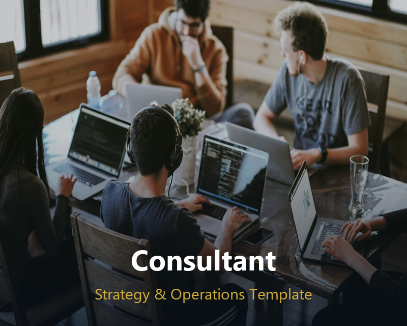 Consultant portfolio template