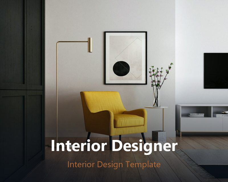 Interior designer portfolio template