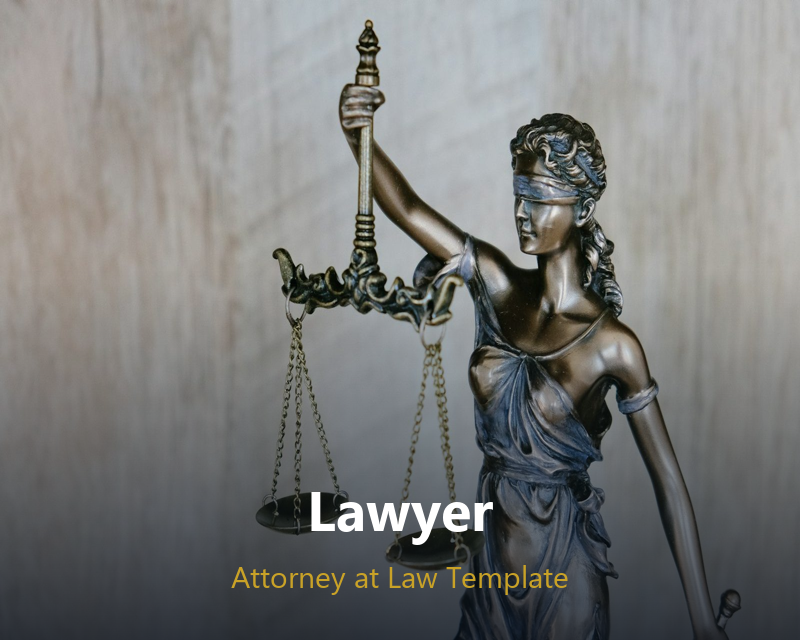 Lawyer portfolio template