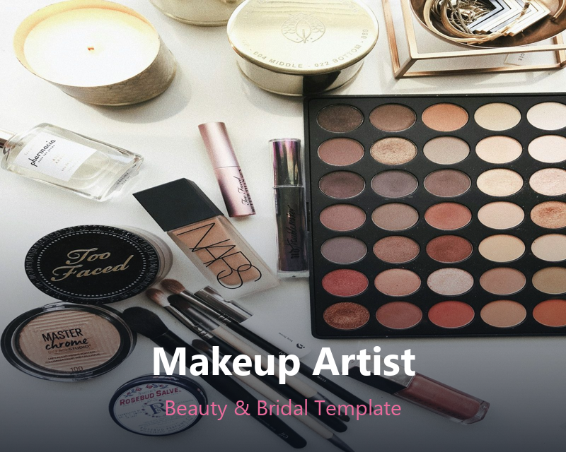 Makeup artist portfolio template