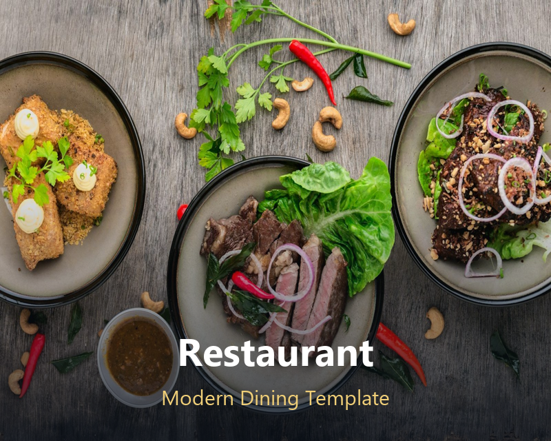 Restaurant portfolio template